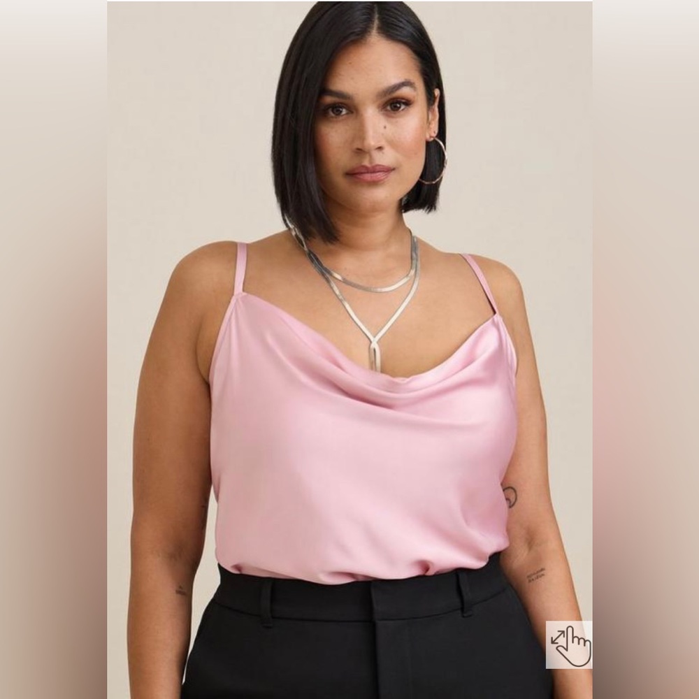 Satin Cowl Neck Cami